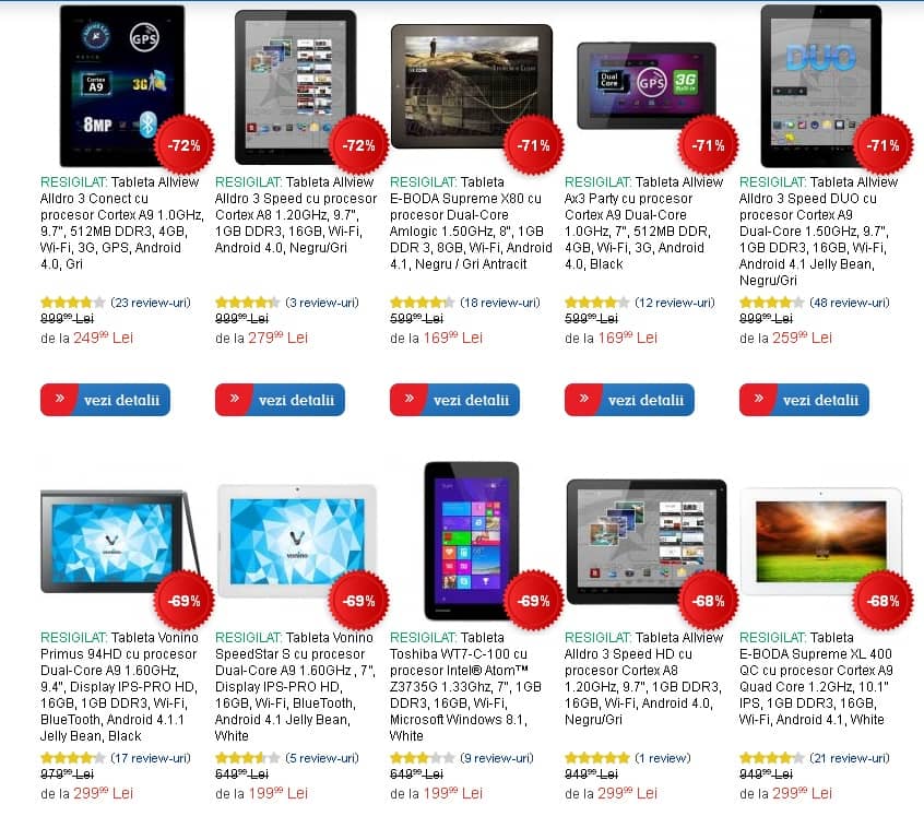 eMAG-reduceri la resigilate si lichidari de stoc 23 Noiembrie