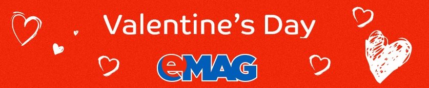 Reduceri de Valentine's Day la eMAG
