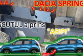 Dacia Spring - Am înlocuit scutul și l-am montat după ce i-am aplicat o "corecție" (Video)